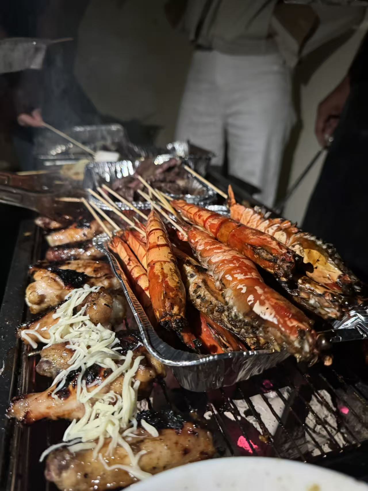 Guests enjoying a Mister BBQ catered event